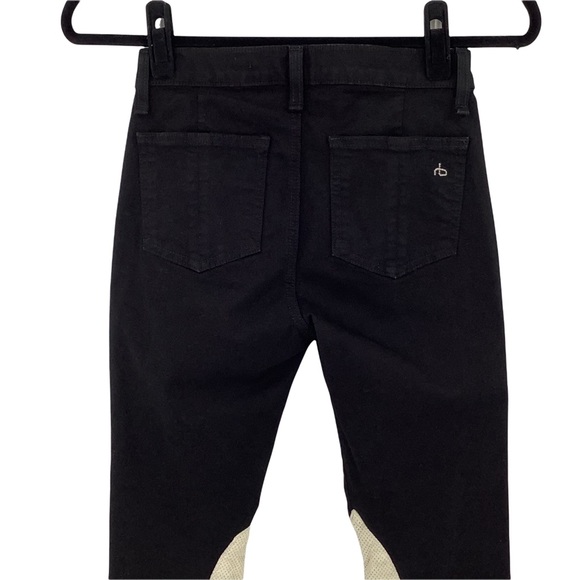 Rag & Bone Jodhpur Leather Panel Skinny Jeans - Picture 9 of 16